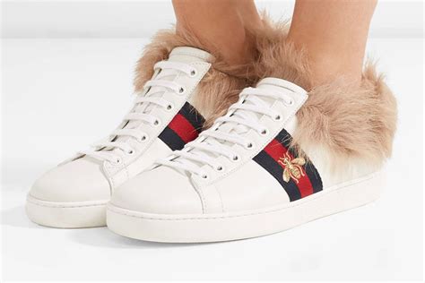 gucci star shoes women|gucci fur sneakers women's.